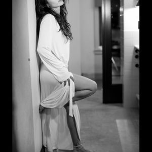 Luxurious La Perla robe with silk trim